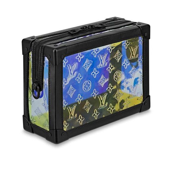 LOUIS VUITTON Soft Trunk Black/Multicolor Monogram Prism Plastic Messenger Bag - Picture 2 of 6